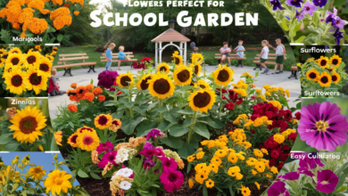 what flowers to have in a school garden​