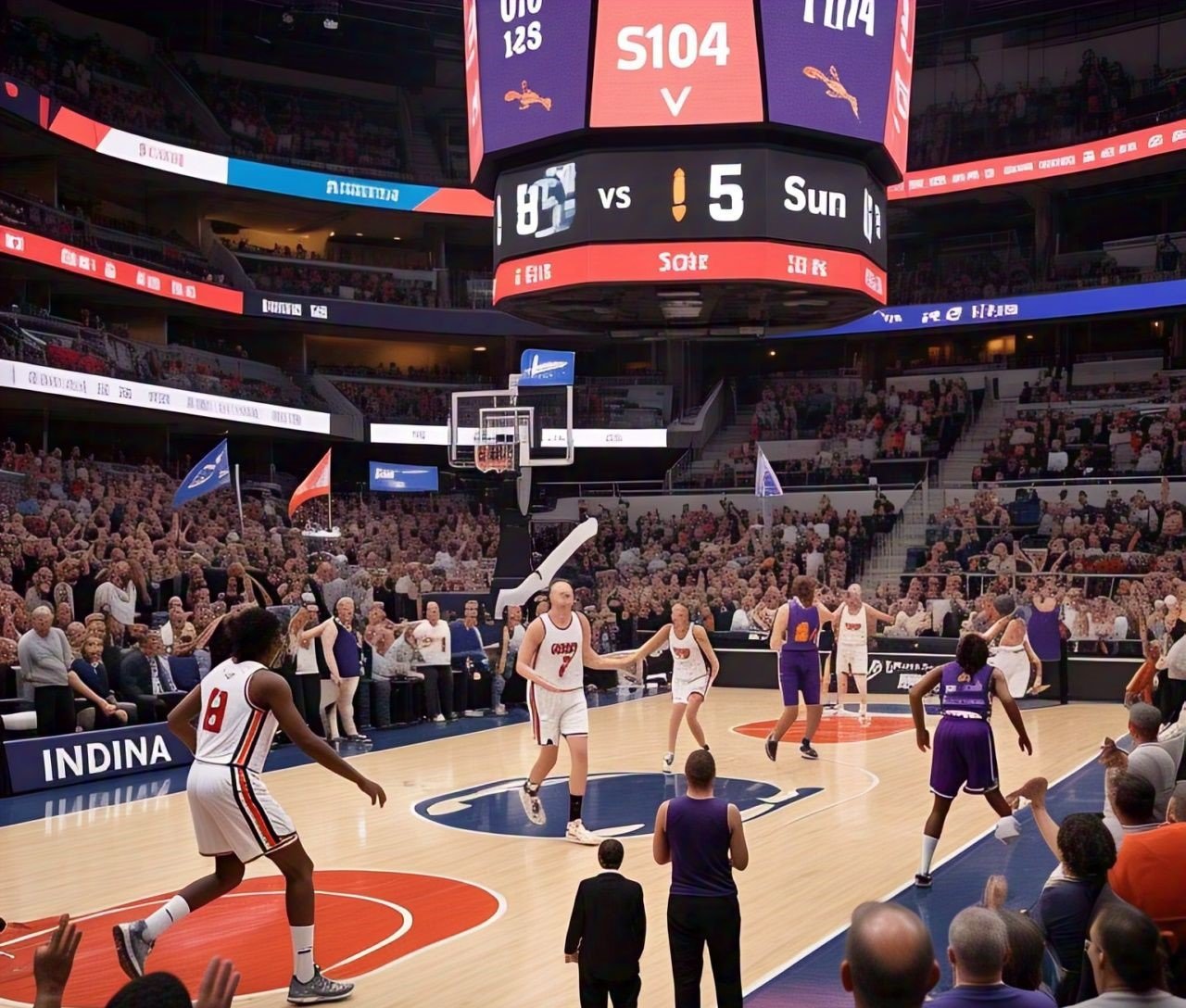 indiana fever vs connecticut sun match player stats today​